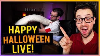 WORLD'S BEST PILLOW LIVE! & Eating Halloween Candy