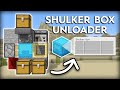 Minecraft Shulker Box Unloader - Compact and Easy Build Tutorial