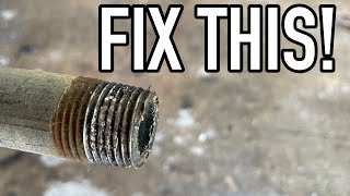How to Seal Damaged Pipe Threads