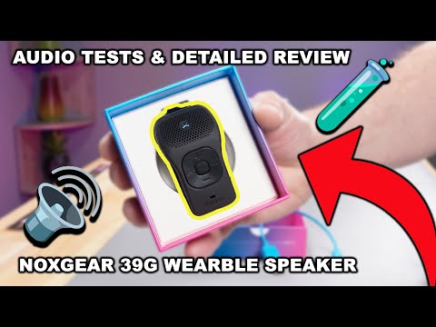 NOXGEAR 39G WEARABLE BLUETOOTH SPEAKER | WORTH THE HYPE? | AUDIO TESTING & DETAILED REVIEW