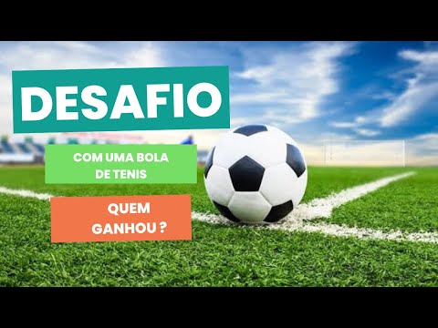 Desafio com bola de tênis