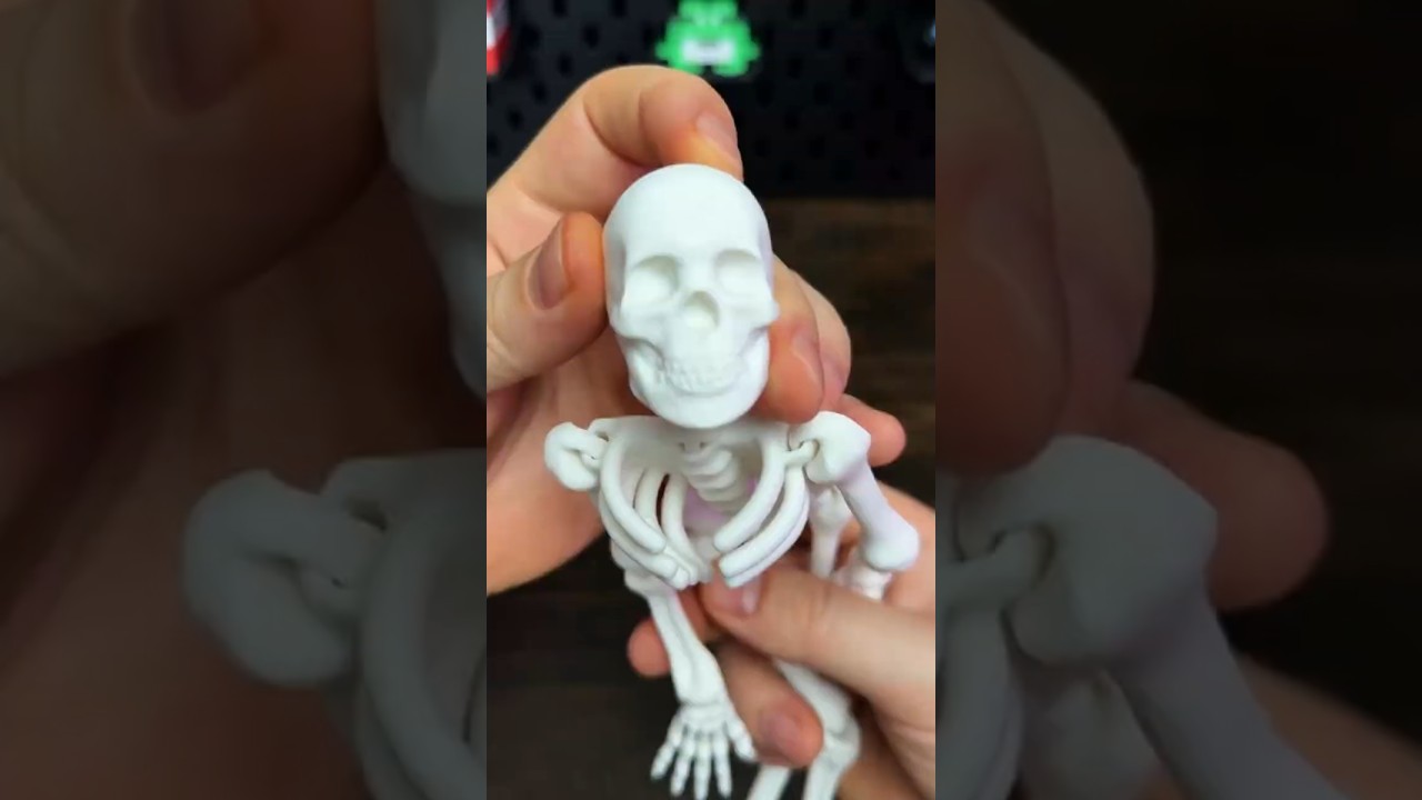 3D Printed Flexi Spooky Skeleton
