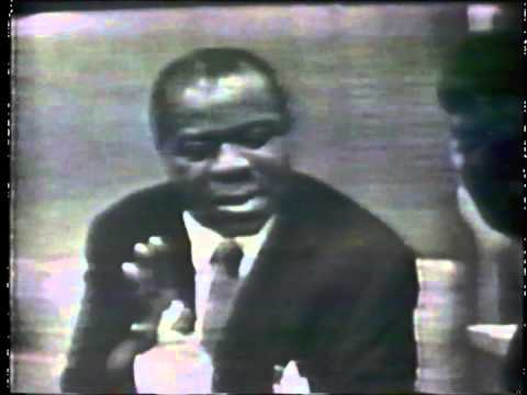 Florence Sando Manson interviews Louis Armstrong