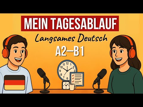 My Daily Routine – This Is How Real German Sounds! | Easy & Slowly Explained A2-B1