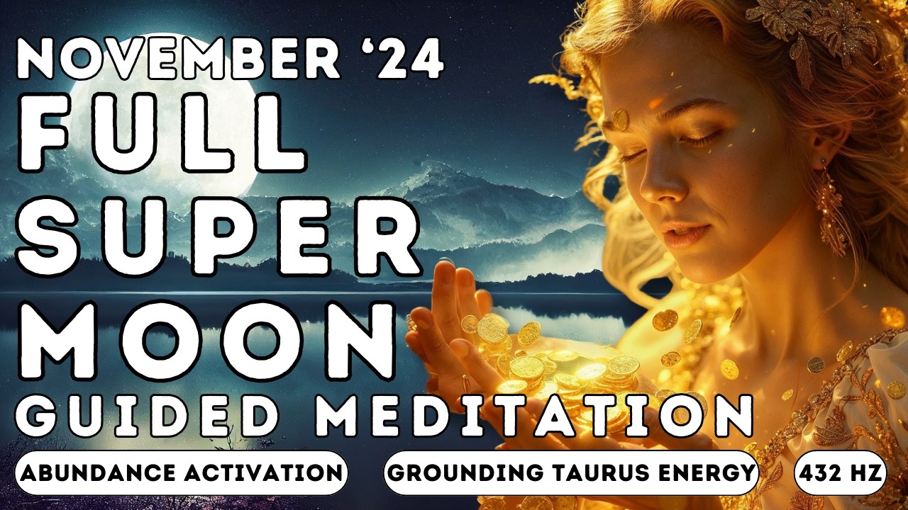 November '24 Full SuperMoon Meditation | Release & Activate Abundance with 432 Hz Frequency