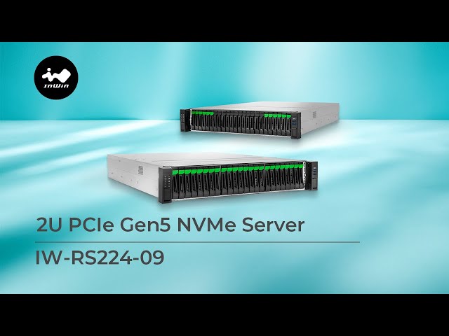 InWin 2U PCIe Gen5 NVMe Hybrid Rackmount Chassis｜IW-RS224-09