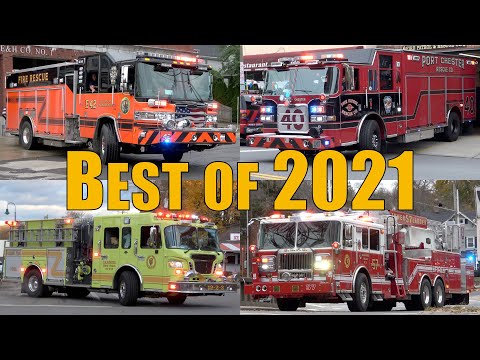 Fire Trucks Responding Compilation: Best of 2021