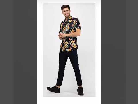 Rayon men beach printed shirt, full sleeves