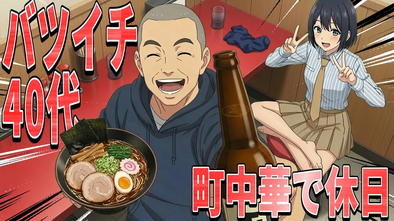 【漫画】４０代バツイチ 町中華で一人飲みする日曜日