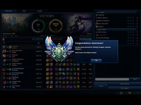 Diana vs Lee Sin Jungle - Patch 6.19 - Plat 3 [NA]