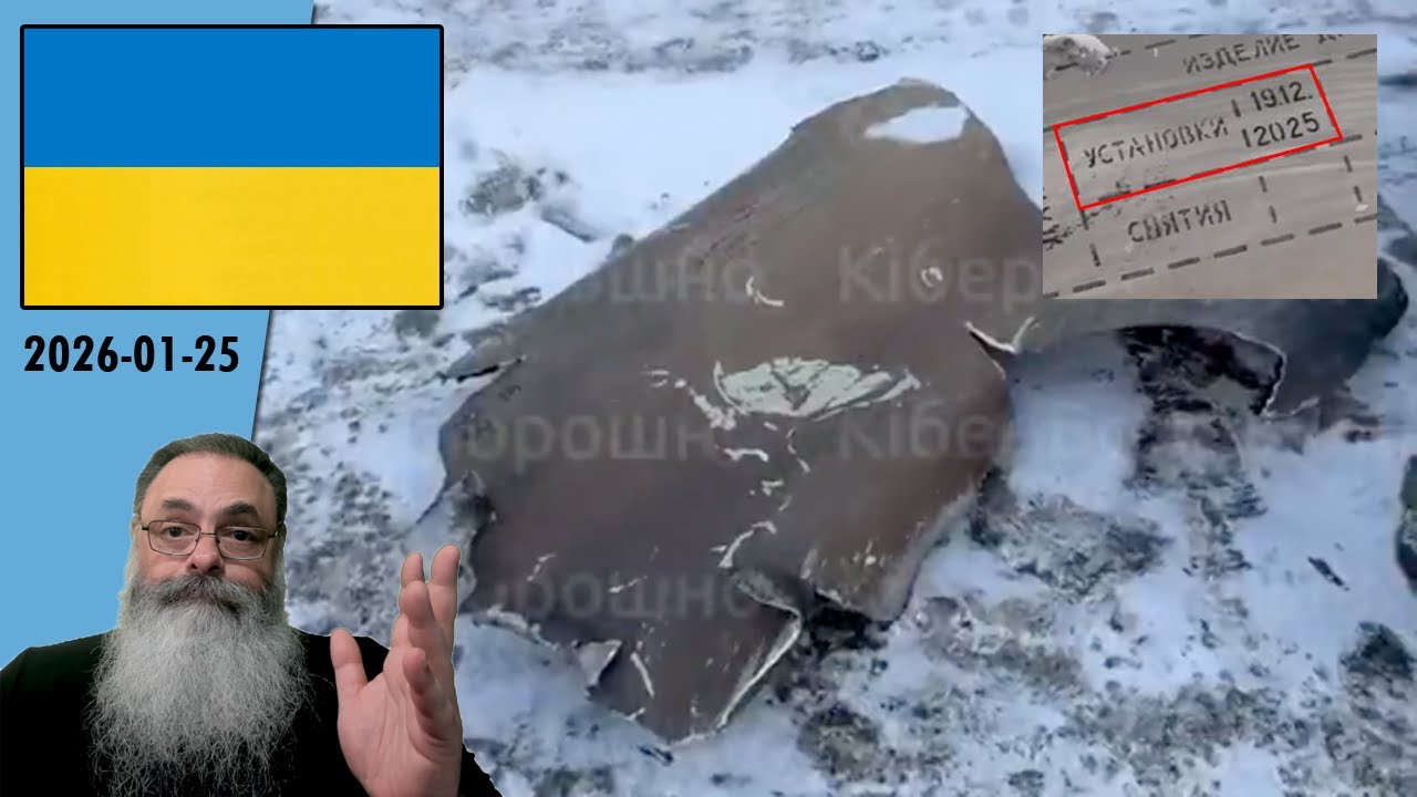 #Ucrânia 2026-01-25: MÍSSEIS RUSSOS usados em ÚLTIMO ATAQUE foram FABRICADOS em DEZEMBRO de 2025