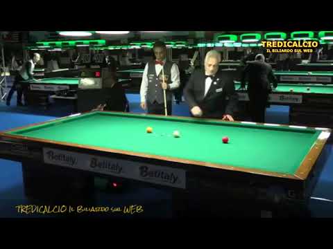 BELLUTA vs GUERRERA F.d.B. 22°CAMPIONATO MONDIALE BILIARDO 2015  MILANO@TREDICALCIO