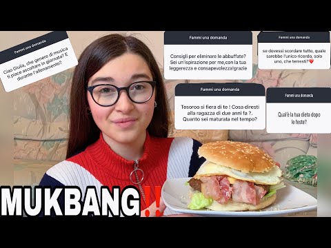MUKBANG BIG PANINO 🤤 | Q&A “PROGETTI, GYM, ABBUFFATE...” |GA|