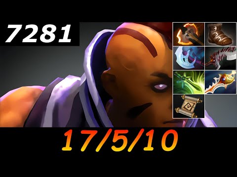 Dota 2 Anti-Mage 7281 MMR 17/5/10 (Kills/Deaths/Assists) Ranked Full Gameplay
