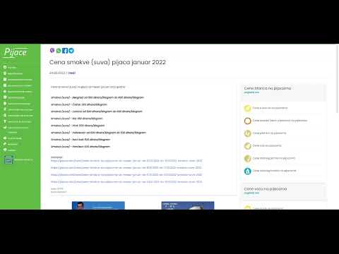 Cena smokve (suva) pijaca januar 2022