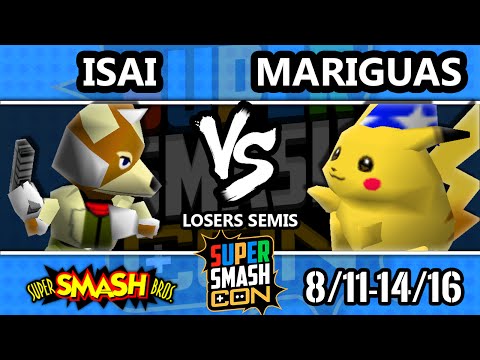 SSC 2016 Smash 64 - Isai (Fox, Pikachu) Vs. Mariguas (Green Pikachu) - SSB64 Losers Semis