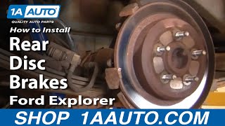 How to Replace Rear Disc Brakes 95-02 Ford Explorer Part 2