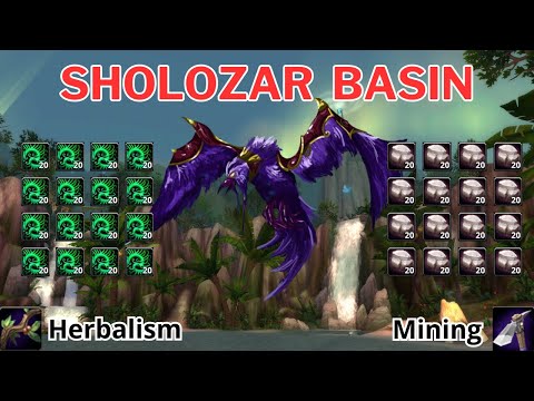 Mining and Herbalism in Sholozar Basin #warmane  #wotlk