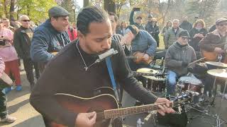 Crippled Inside- John Lennon&#39;s 43rd Memorial at Strawberry Fields, NYC. 12/08/23