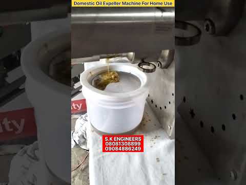 Cold press mini oil mill