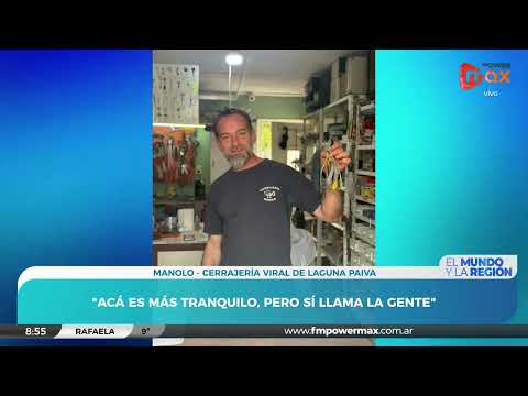 Se viralizó una cerrajería de Laguna Paiva por un audio polémico | Manolo - Dueño del comercio