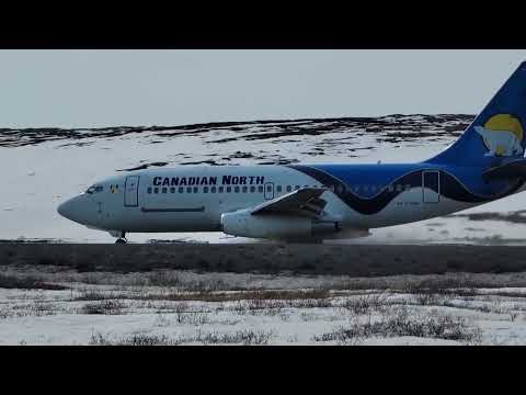 Final B732 Canadian North flight Boeing 737-200 5T/AKT 226/228 on 5/6/23