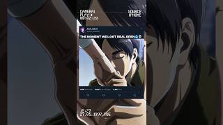 Download lagu THE MOMENT WE LOST REAL EREN #anime #attackontitanedit #erenyeager mp3
