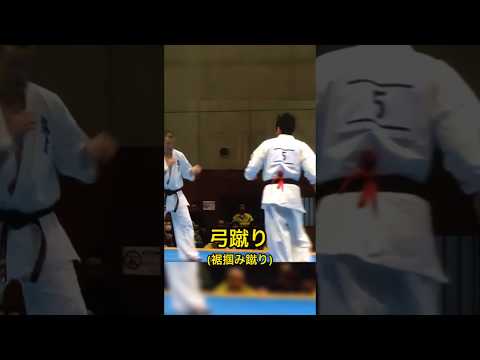 弓蹴り(裾掴み蹴り)