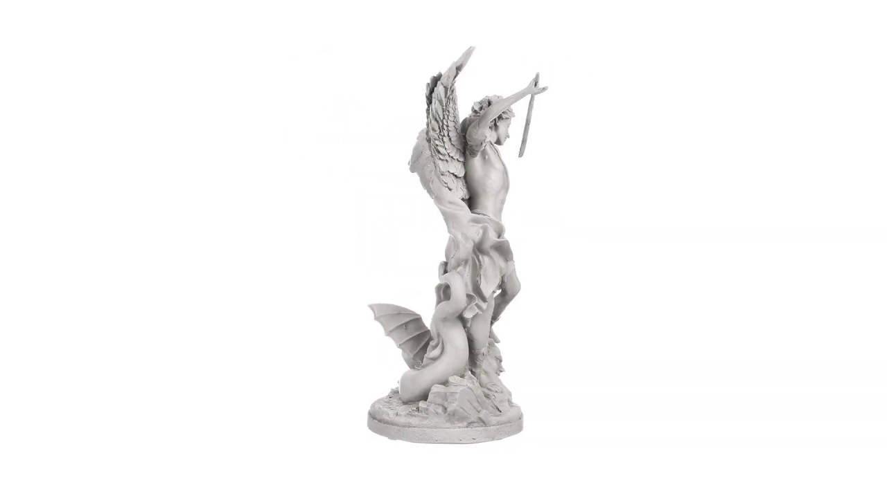 Saint Michael the Archangel Gallery Statue Video