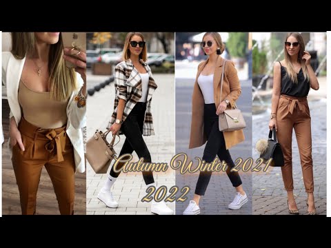 TENDENCIAS DE MODA 2021-2022 🤍🤎OUTFITS Y COMBINACIONES DE MODA EN TENDENCIA OTOÑO INVIERNO MUJER