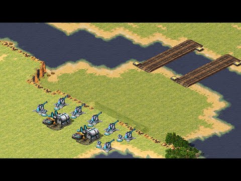 Red Alert 2 | Yuri's Revenge | 7 vs 1 | Pedro Hills Green To Defence Before Extra Hard AI