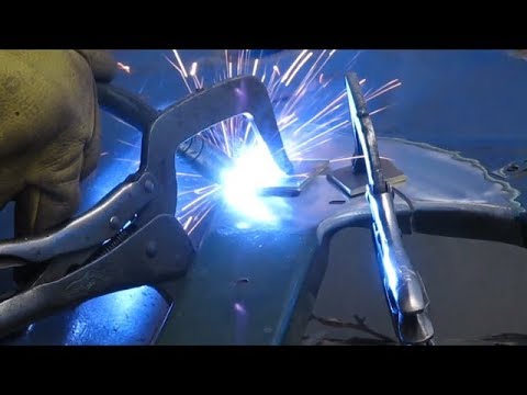 Mig welding in a repair patch panel section tutorial tips and tricks #1 how to bodywork repair