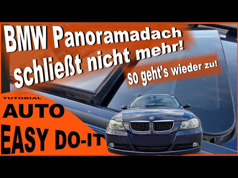 BMW panoramic roof no longer closes, sunroof does not close, emergency aid