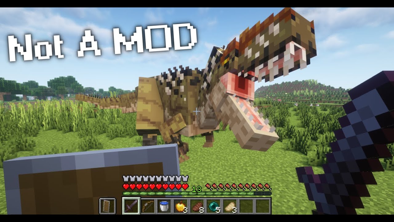 Raxiore's DINOSAUR Resource Pack Preview! [Minecraft]