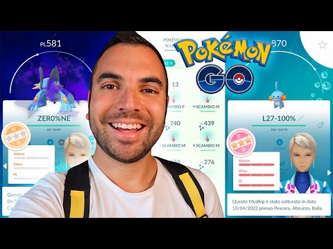 CATTURO TANTISSIMI SHINY, RANK 1 e PRENDO IL 100% MA... - Pokémon GO - Mudkip Community Day Classic