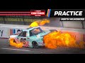 Akinori Ogata up in flames during NCTS practice