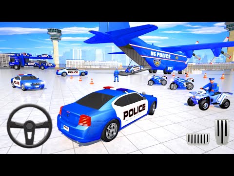 Hill Offroad Road Jeep Transport - US Police Car Transport Cargo - Android gameplay