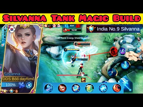 Silvanna Tank Magic Build Control Mid Line | Top Global Silvanna Gameplay By Boo Daynimo - MLBB