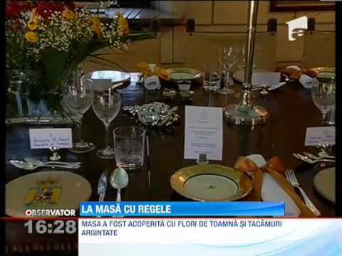 Palatul Elisabeta: Victor Ponta, la masă cu Regele Mihai