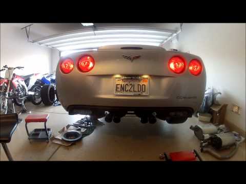 Borla atak exhaust before and after c6