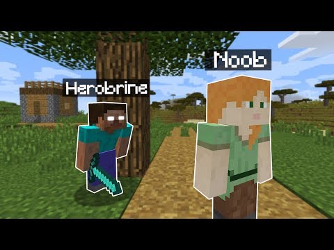 JE TROLL UN NOOB AVEC HEROBRINE !! (il a flippé)