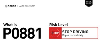 Código p0881 - pasos para reparar el error