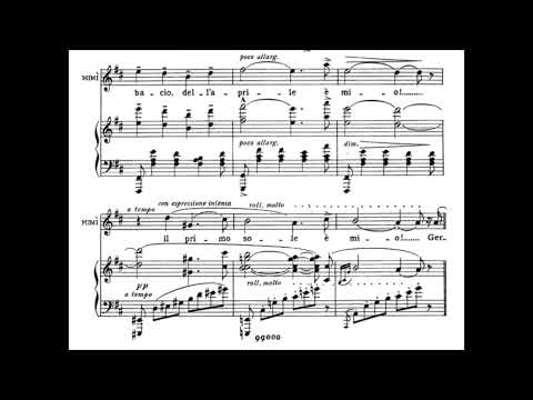 Maria Callas - Puccini: La Bohème: Sì mi chiamano Mimi (1959) [score]