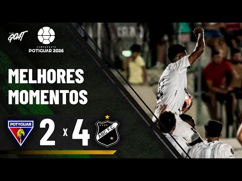 ABC VAI PRO SEGUNDO TEMPO PERDENDO POR 2 A 0, MAS VIRA PRA CIMA DO POTYGUAR SERIDOENSE!