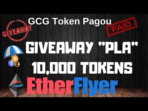 GCG Token Pagou + Airdrop Giveaway "PLA" 10,000 PLA l Acaba Em Algumas Horas