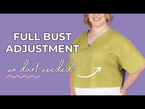 Wie man eine Vollbrustanpassung an einem Mieder ohne Abnäher vornimmt | Anfängerfreundliches Näh-...