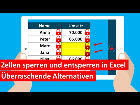 Excel: Zellen oder Formeln sperren / entsperren [inklusive SHORTCUT und nach FARBE]
