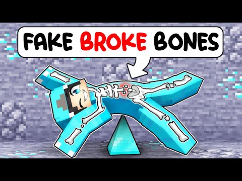 OMZ Fakes Breaking Every Bone in Minecraft?! Insane Parody!