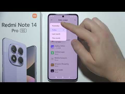 Redmi Note 14 Pro: Check Mobile Data Usage