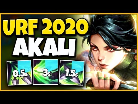 *NEW COMBO* I FINALLY GOT AKALI IN URF 2020 (NEW URF MODE) - League of Legends